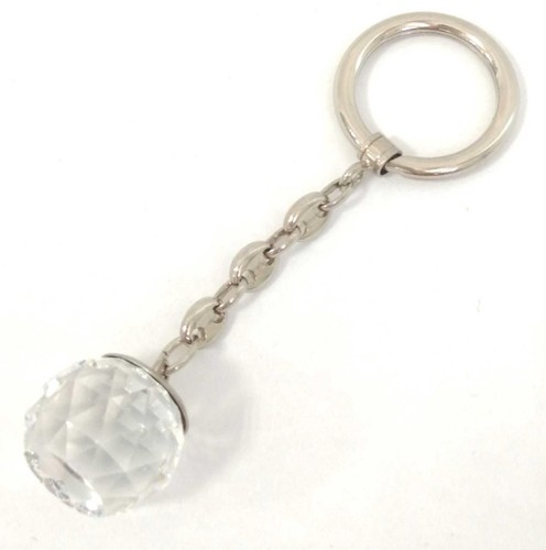 Swarovski clear ball keyring - clear,