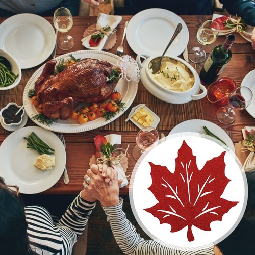 Pcs maple leaf placemat - leaf,