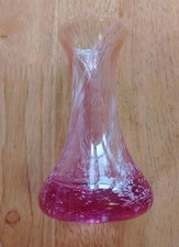 Small Caithness Glass Vase Pink
