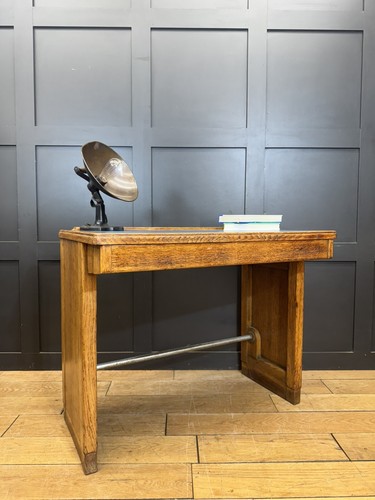 Vintage oak desk office - vintage,
