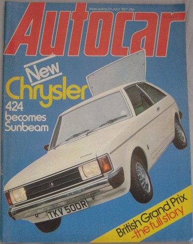 Autocar magazine july 1977 - autocar, 23