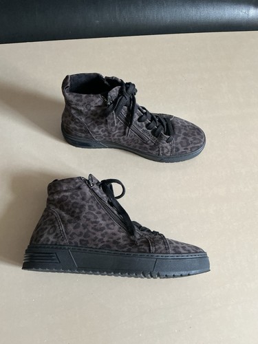 Gabor suede leopard print lace - gabor,