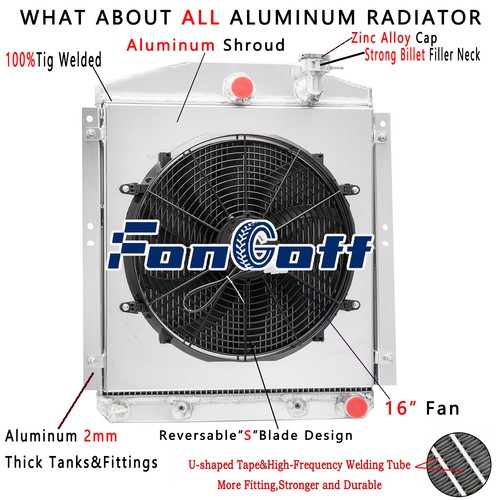 Row radiator shroud fan - fan, fit