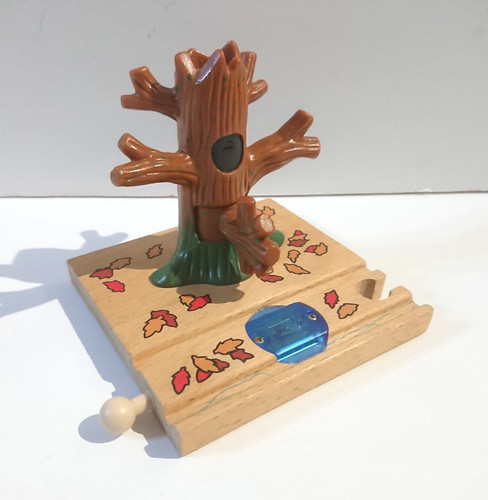 Wooden railway train - wooden,