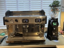 2 Group Espresso Machine and On Demand Grinder Combo Package. Newly Serviced.