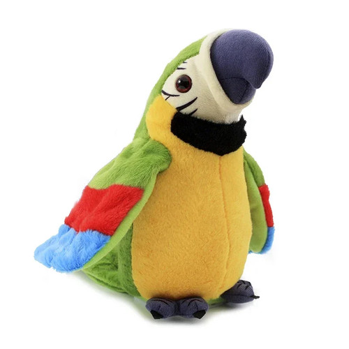 Talking parrot plush - parrot, toy