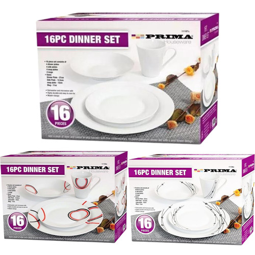 16pcs dinner set kitchen plate - 16pcs,