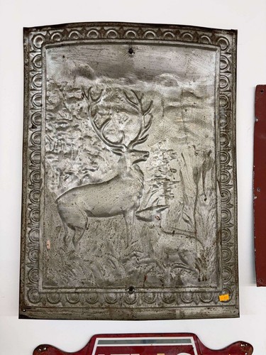 Antique stamped tin - stamped, fireplace