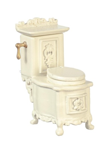 Dolls house toilet cream - dolls,