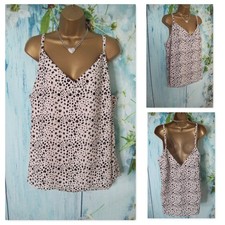 NEW LADIES GEORGE TOP PLUS SIZE 20, Nude Pink Spot Camisole Summer Cami Vest