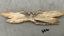 Antique French Art Nouveau Georges Pierre/style horn dragonfly brooch about 1900