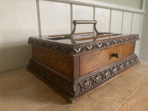 Antique oak desk top - antique,