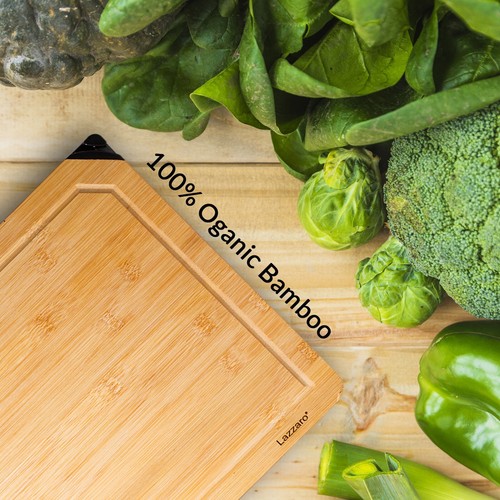 Organic bamboo chopping board - organic,