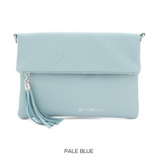 Leather Fold over Clutch Bag