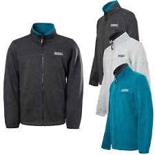Mens Fleece Jacket Full Zip Up Passenger's Heavy Hiking Anti Pill Cardigan Work
