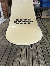 CALLIGARIS JAM DINING CHAIR SLEIGH STYLE White & Black Made In Italy