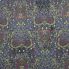 Blenheim Black Velvet Fabric