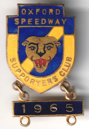 Gold oxford speedway badge - gold,