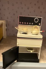 Lundby Barton Vintage 1980s Carolines Home Applicance Cooker + accessories 1:16 