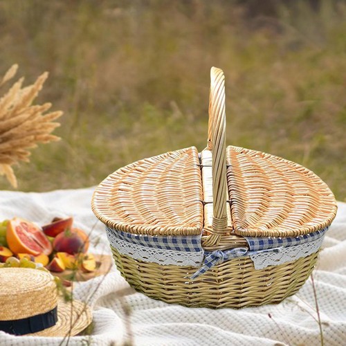 Wicker picnic basket - picnic,