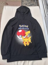 Pikachu Pokemon Thin Black Hoodie Age 10-11 Years 