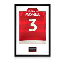James Maxwell Match-Worn & Signed Doncaster Rovers Shirt Premium Frame