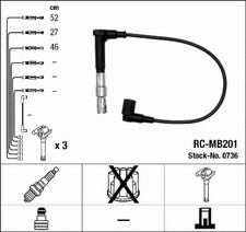 IGNITION CABLE KIT FITS: MERCEDES-BENZ E-CLASS E 280 /E 280 /E 320 /E 300 4-M