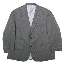 JAGUAR Mens Grey Pinstripe