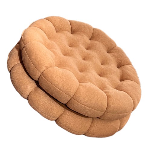 Apricot cookie cushion cute - apricot,