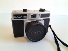 HOLGA 135BC Black Silver Lomo 35mm Film Camera Black Corner Effect 135 BC Holga 