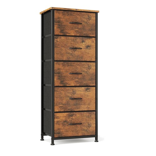 Drawer fabric dresser - 5-drawer,