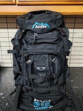 Andes Ramada Big Loader 120 Litre  Backpack 5 Pockets Black Lightweight 1.5Kg