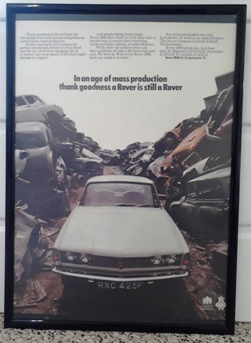 Framed original classic car - original,