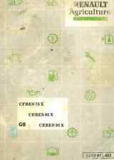 Renault Tractor Ceres 75X 85X & 95X Operators Manual