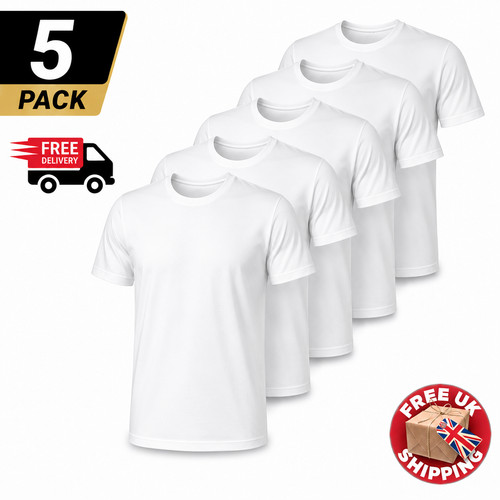Mens plain shirts 5 pack - plain, 3