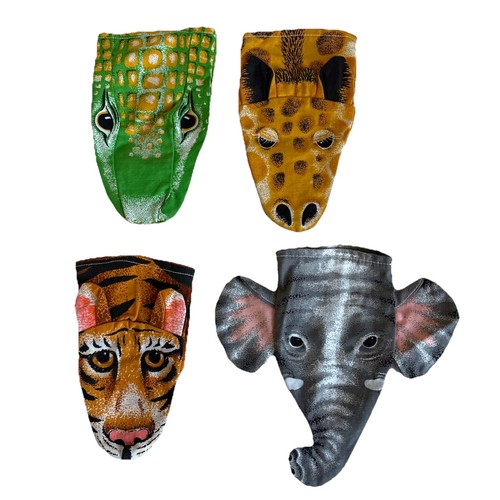 Vintage animal hand puppets - vintage,