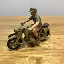Britains German WW2 Afrika Korps Dispatch Rider Motorcycle-1/32