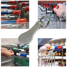 Shopping Trolley Token Metal Tokens Key Ring Decorative Keychain Multipurpose