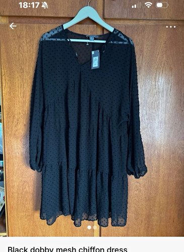 Primark black chiffon mesh - chiffon,