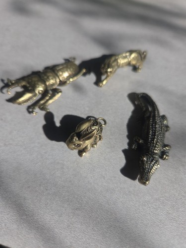 Brass crocodile alligator - brass,