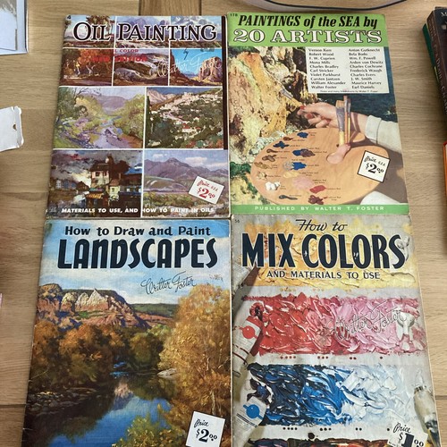 Lot vintage walter foster - lot, 4