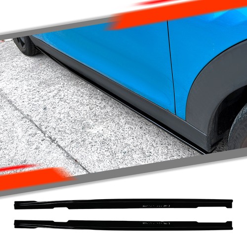 Black performance side skirts - black,
