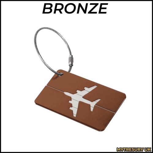 Luggage tags metal id - |, label