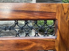 Solid Wood Jali-Style Mirror