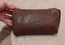 Authentic Mulberry Brown Pouch / Make Up / Brush Bag / Purse / Clutch Bag. VTG.