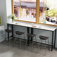 Rectangular Slate Bar Table Heavy Duty Dining Table for Pub Bar Cafe Restaurant