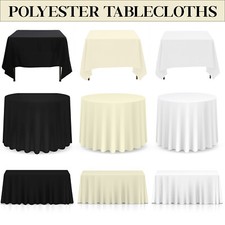 Tablecloths Round Rectangle Square Dining Table Covers Wedding Banquet Decor