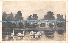 R353737 Stratford on Avon Clopton Bridge and River Avon Tuck W H Smith Real Phot