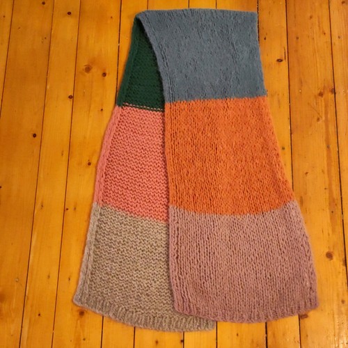 Wyse wool scarf colourful - wool,