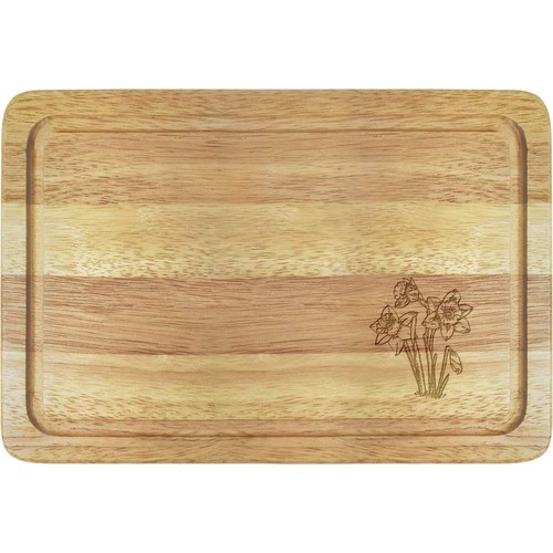 Daffodils wooden boards - wooden,
